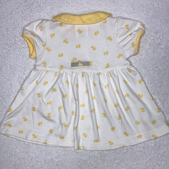 Vintage carters yellow rubber duckie dress set 3/6m - Picture 5 of 10